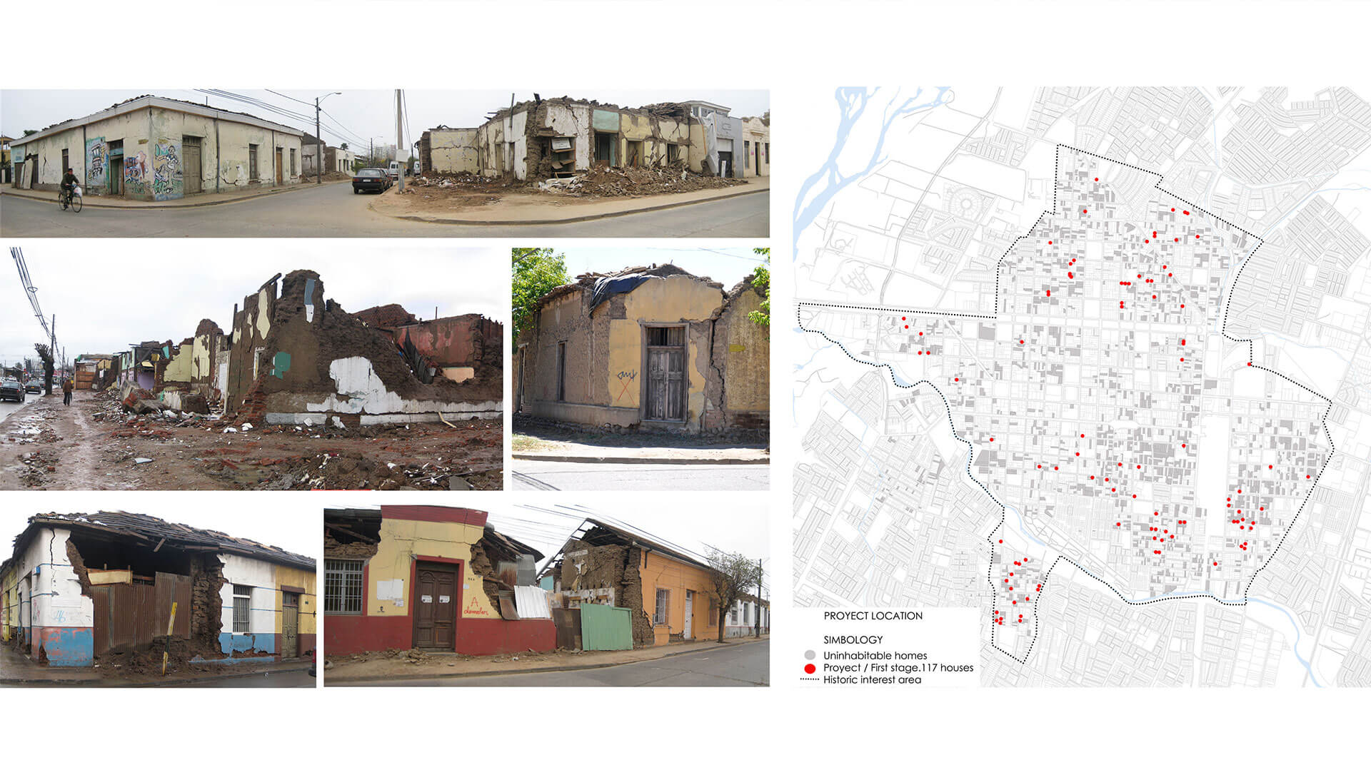 Plan Piloto de Vivienda de Fachada Continua Centro Histórico de Talca