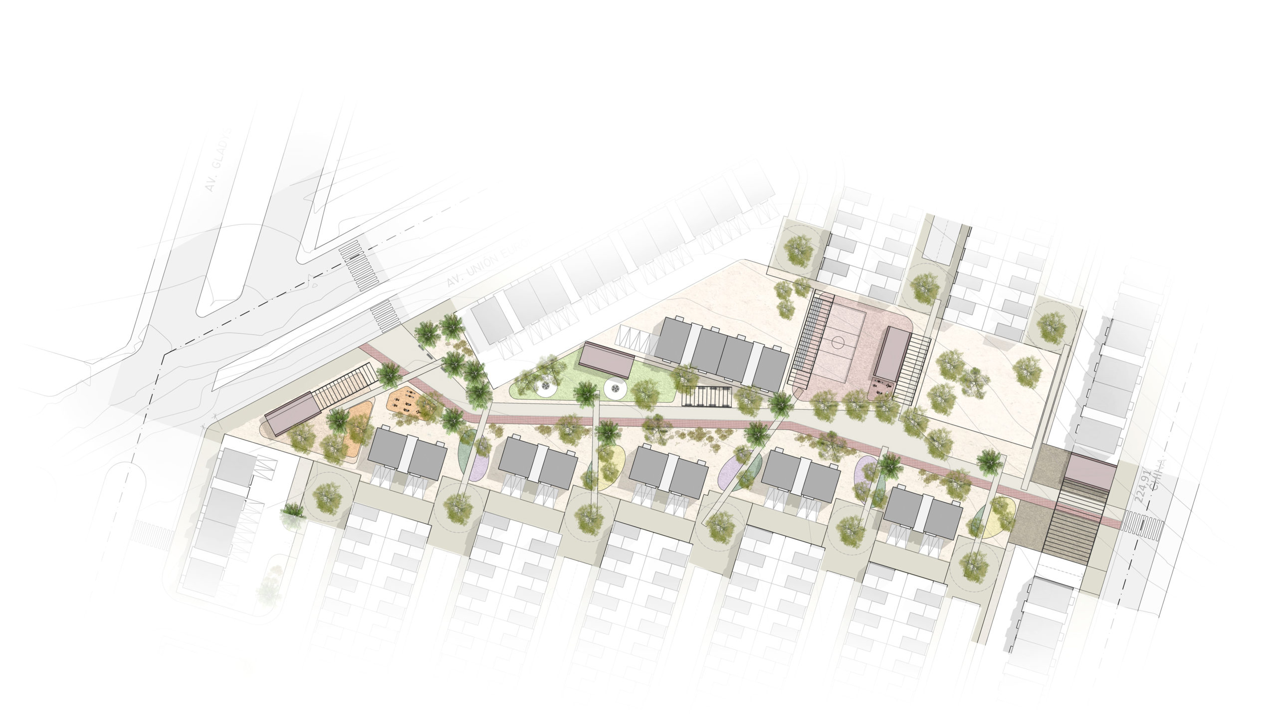 Propuesta Concurso Proyecto Habitacional La Pampa de Alto Hospicio – en asociación con Constructora LOGA