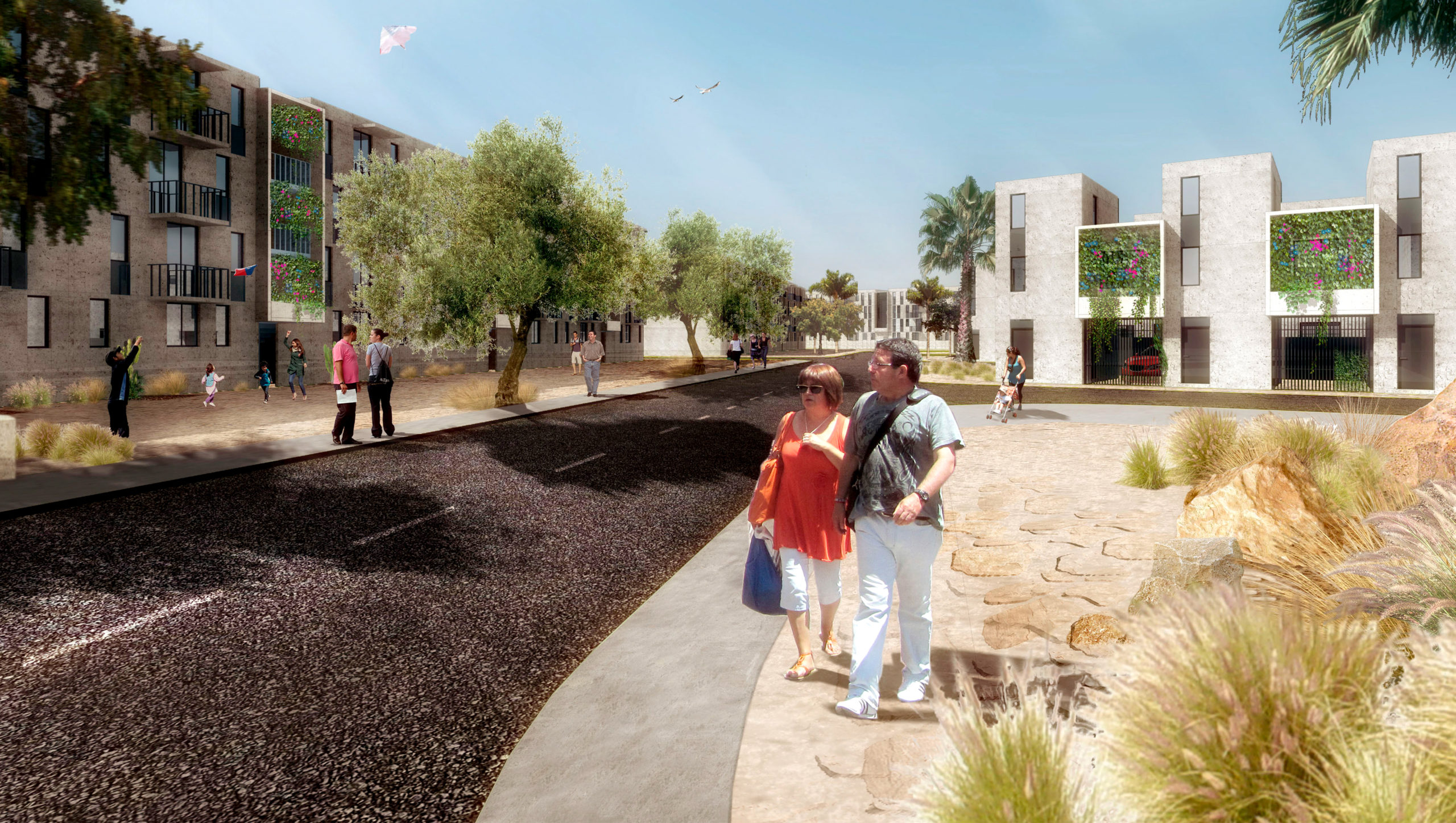 Propuesta Concurso Proyecto Habitacional La Pampa de Alto Hospicio – en asociación con Constructora LOGA